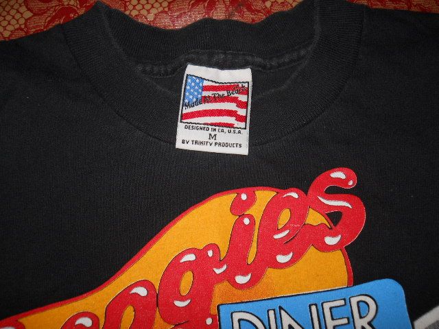 vintage BOOGIES DINER 57 CHEVY BEL AIR t shirt MED M  