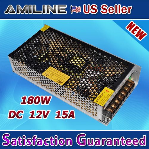 DC 12V 15A Regulated Switching Power Supply AC 100 220V  