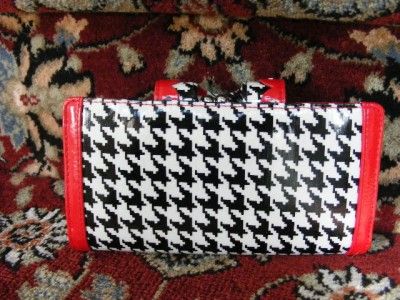 VERA BRADLEY DECO DAISY FRILL KEEPING TABS WALLET CLUTCH NWT   FREE 