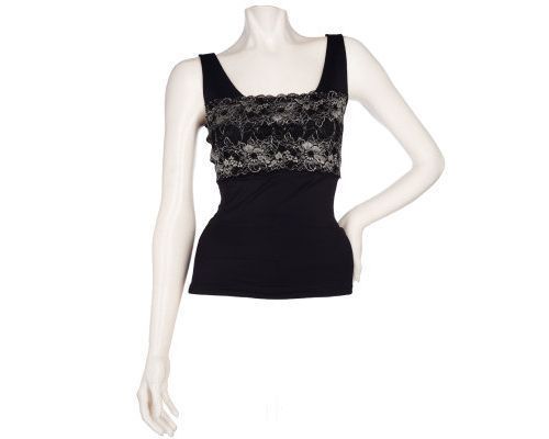 BREEZIES / FLEXEES Curve & Contour Lace Band Camisole A93755  