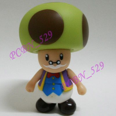 New Super Mario Brothers Action Figure   Old Toad  