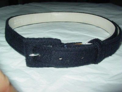 Brooks Brothers Black Fleece black cash leathe belt BB3  