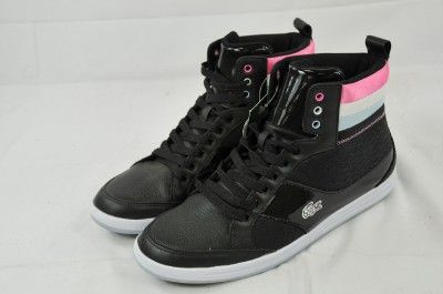 LACOSTE SONATTA HI TOP FASHION SNEAKER BLACK PINK WHITE BLUE 7.5UK 9 