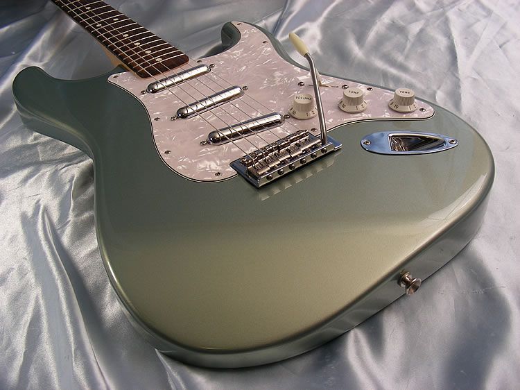   Standard Stratocaster Sage Green Callaham GFS Lipstick Pickups Strat