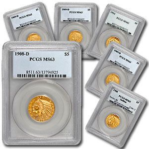 Indian Half Eagle U.S.Gold MS63 PCGS on Sale  