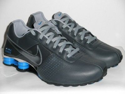 NIKE SHOX DELIVER SZ 12 GREY BLUE BLACK MENS RUNNING SHOES  