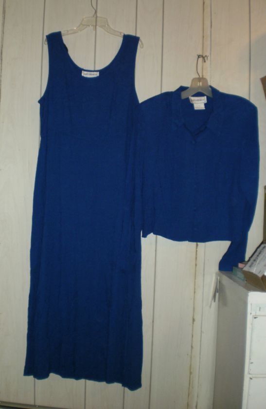 Karin Stevens miss 14 royal blue dress & jacket NWT  