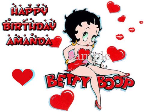 BETTY BOOP Edible CAKE Image Icing Top Frosting Sheet  