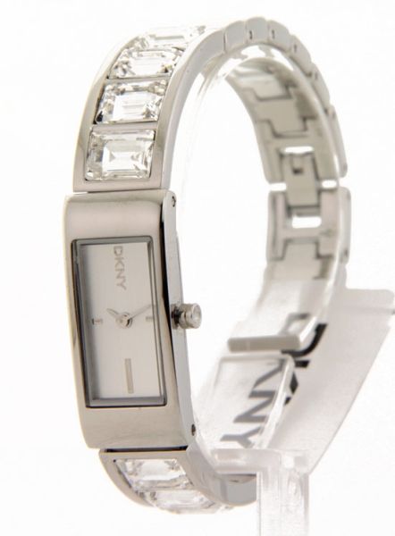 DKNY Stainless Steel Dress Crystal Womens NY3493 Watch Dainty New 