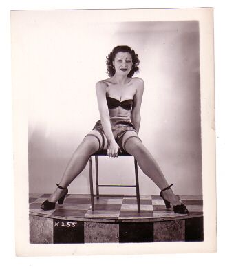 VINTAGE Irving Klaw Female Pin up Model 4x5 photograph  