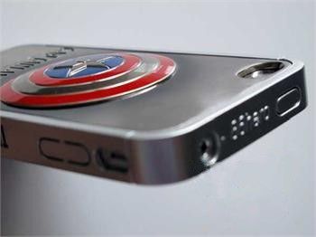 3D Captain America Metal Skin Hard Protect Luxury Case Cover for 