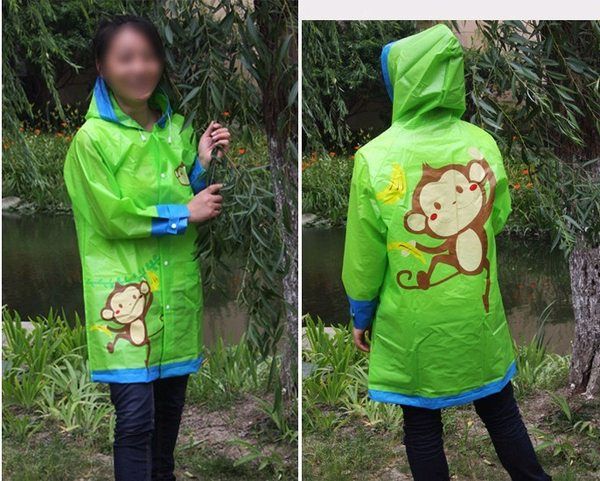 New Comkids Children Raincoat Monkey 1~7 yrs  