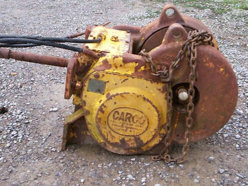 Carco Winch Model E30S   30,000 lbs. 2 CABLE CONTROL  