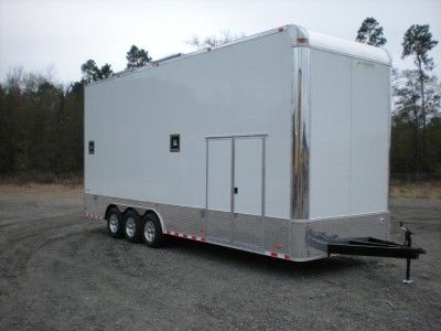 NEW 8.5x30 ENCLOSED CARGO STACKER TRAILER RACING CAR HAULER 13 