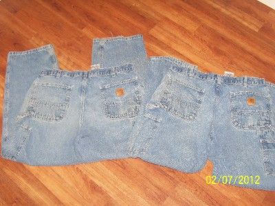 Carhartt Mens Jeans 36X30 Dungaree fit Great 4 work pants Used 