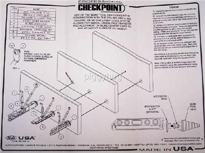 Checkpoint torpedo laser level bore centering kit new  