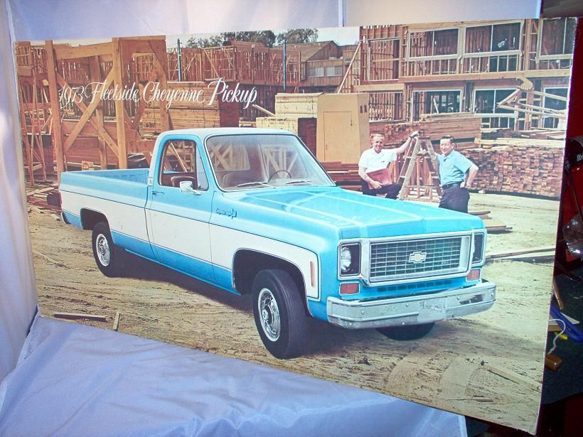   Chevrolet Truck Trade Sign,1973 Cheyenne Pickup,Silverado,Chevy Dealer