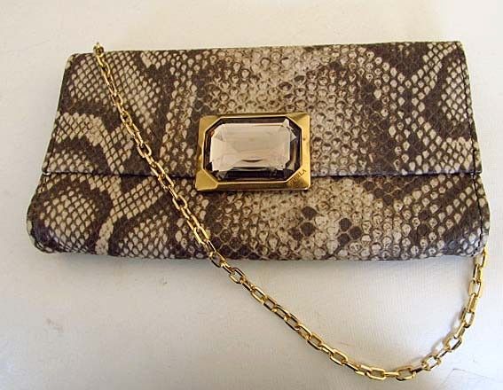 dust bag furla flap closure coin purse card holder snake embossed 
