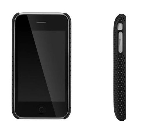 2x Black & white Perforated case back cover for iphone 3G 3GS