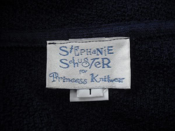 STEPHANIE SCHUSTER Princess Knitwear Navy Blue Oversized Sweater 1 S M 