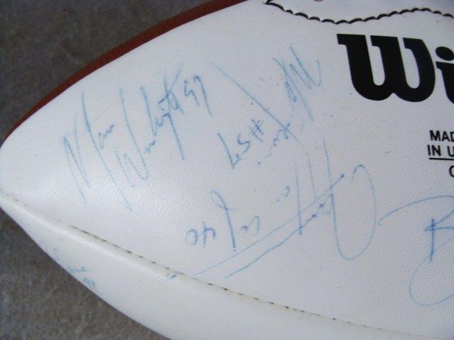 1993 95 NY Jets Signed NFL Football w/ Boomer Esiason  