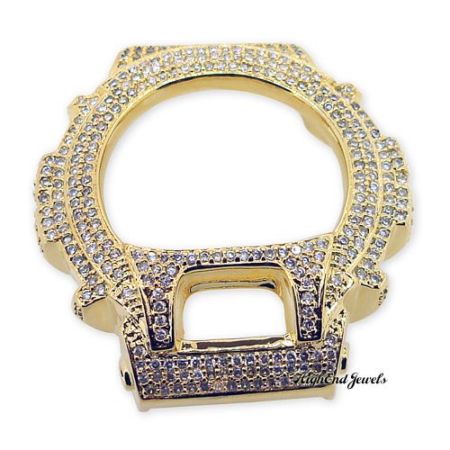 Custom Gold Finish Fully Iced Out Top Quality Lab Cubic Zirconia G 