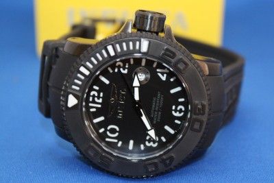 Mens Invicta 1073 Black Sea Hunter Automatic Swiss Sellita SW200 Watch 