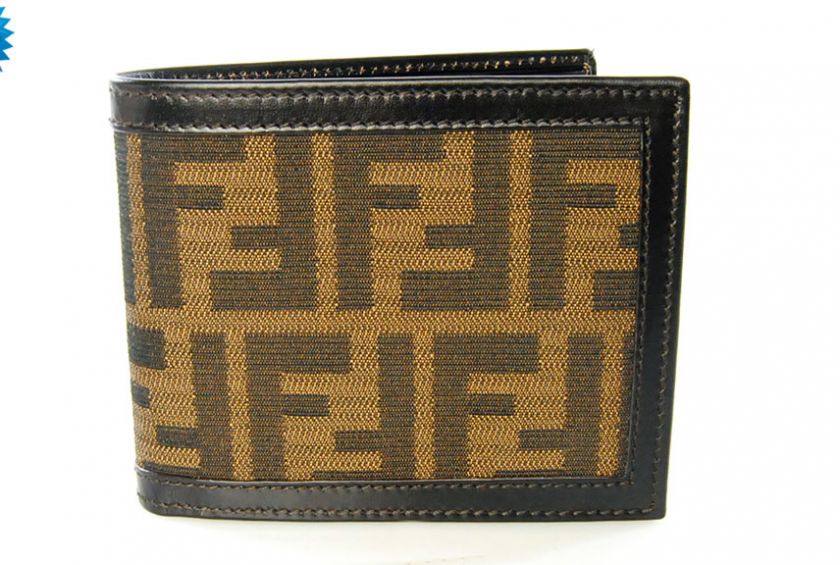 Mens FENDI Wallet ART.7M008 00JWU F0QT2 ZUCCA TABACCO Brown Credit 