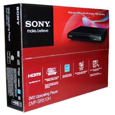 NEW Sony DVP SR510H 1080p/720p/1080i Upscaling DVD Video Player HDMI 