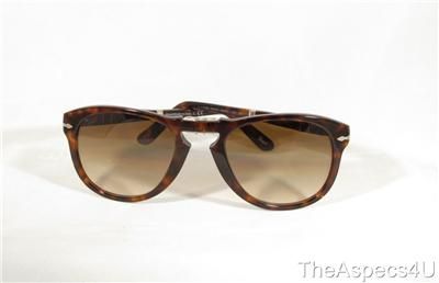 NWT PERSOL 714 SUNGLASSES FOLDING 24/51 SIZE 52  