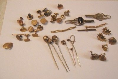   VTG 10K 12K 14 24 GOLD FILLED 1/20 GE JEWELRY LOT RECOVERY WEAR SCRAP