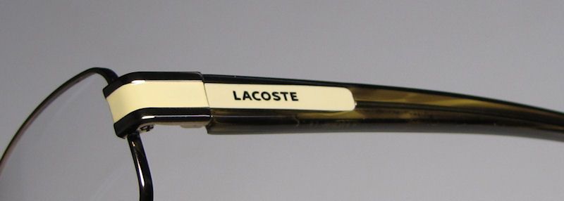 NEW LACOSTE 12234 52 18 135 DESIGNER SHINY BROWN EYEGLASSES/GLASSES 