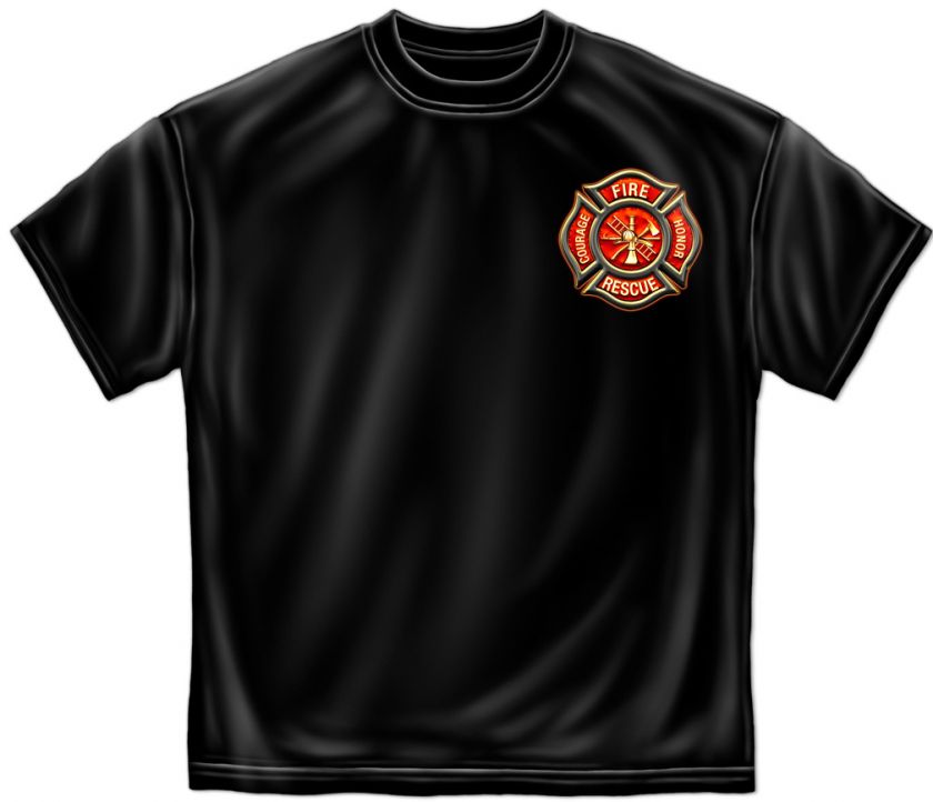 Fire Fighter shirt NEW Fire Rescue   Courage   Honor  