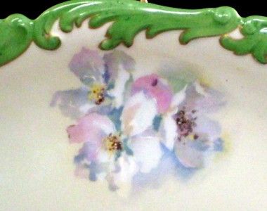 Large T & V Limoges France Charger Plate Hand painted  