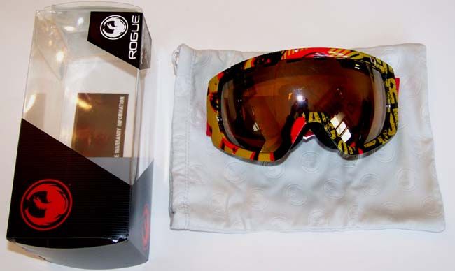 Dragon Rogue Ionized Goggles Shocking/Gold Ion Lens NEW  