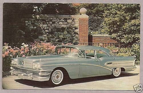 POSTCARD BUICK AIR BORN B 58 SPECIAL MODEL 41 AUTO  