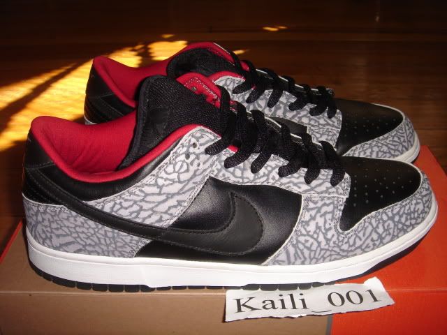 Nike Dunk Low Pro SB Sz 12 Black Supreme Blazers Skunk zoo york 