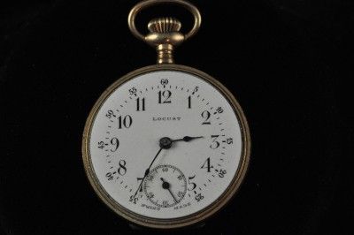 VINTAGE 32MM SWISS LOCUST WATCH CO POCKETWATCH ****  