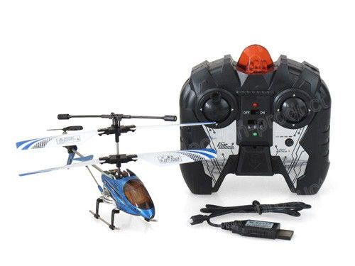 19.5CM 3.5CH IR Metal Gyro RC helicopter With USB #247  