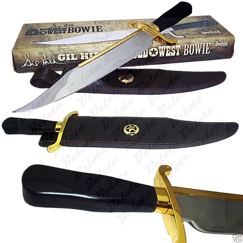 United Cutlery Hibben Old West Bowie + Sheath GH5013  