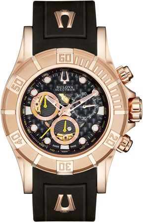 Bulova Kirkwood Accutron Rose Gold Plated Mens Watch 64A101  