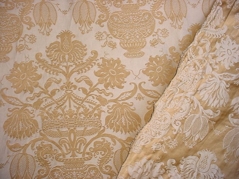 SCHUMACHER FRENCH CROWN FLORAL DAMASK DRAPERY UPHOLSTERY Fabric  