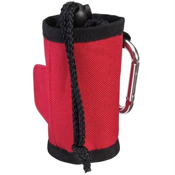 Clean Go Pet Clip on Dog Waste Bag Holder Crimson Red  