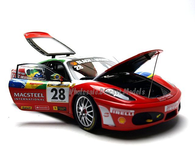 FERRARI F430 CHALLENGE #28 B.SENNA 118 DIECAST ELITE  