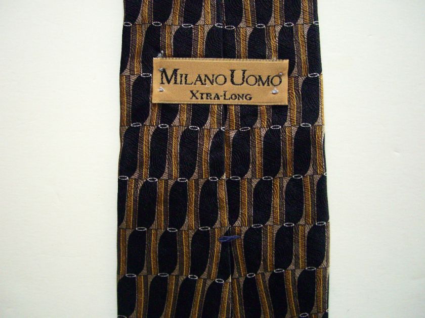 8013 Silk Necktie Mens Tie MILANO UOMO Extra Long 62  