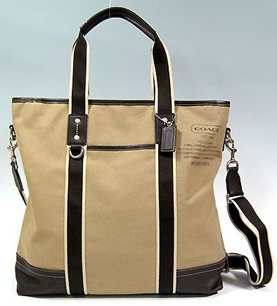 COACH men 2Way tote bag HWC canvas regular F70578  