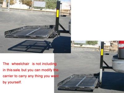 Hitch Mount Cargo Carrier Lift Hauler Trailer Jack Motorcycle Luggage 