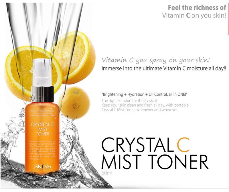 Offer Gift★ SKIN79 Crystal C Mist Toner 60ml  