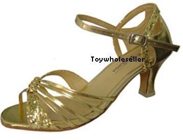 Ladies Latin Ballroom Salsa Gold Dance Shoe G115  