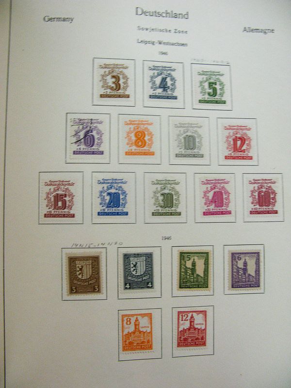 Germany Stamp Collection In A Schaubek Album  